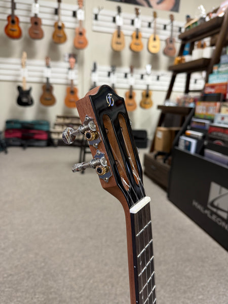 Flight Iris Solid Spruce/Mahogany Tenor Ukulele w/Case - Black