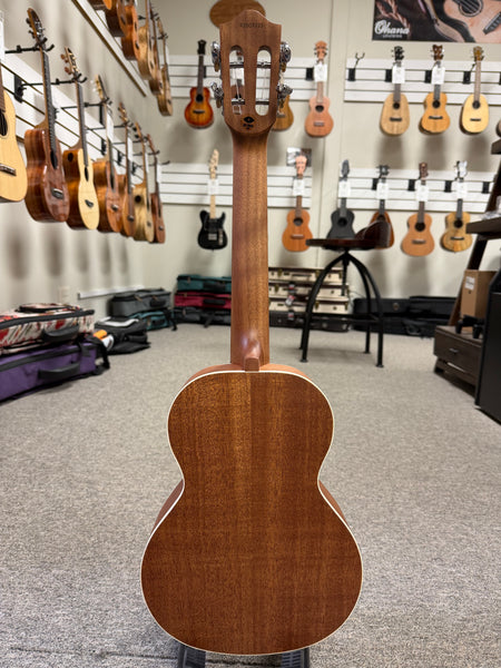Flight Iris Solid Spruce/Mahogany Tenor Ukulele w/Case - Black