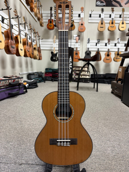 KALA KA-SCAC-T8 Solid Cedar Top Acacia 8 String Tenor Ukulele