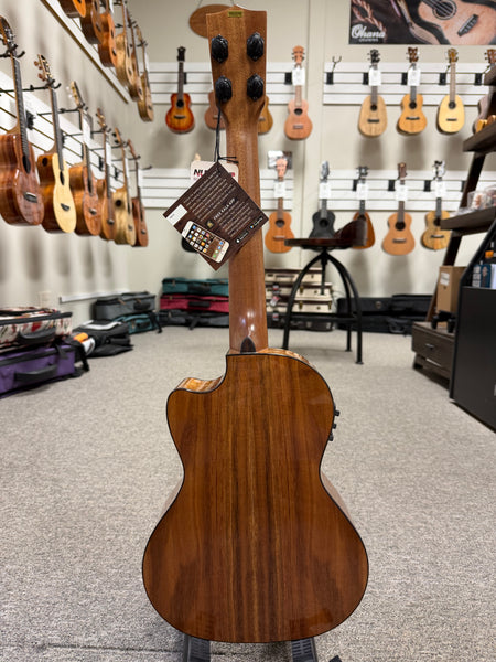 KALA KA-SCAC-T-CE Solid Cedar Top Acacia Tenor Electric Cutaway Ukulele