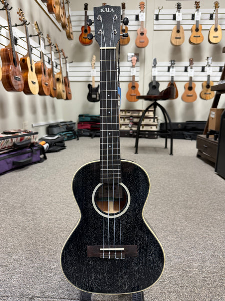 KALA KA-SDH-T Solid Salt and Pepper Doghair Mahogany Tenor Ukulele w/Case