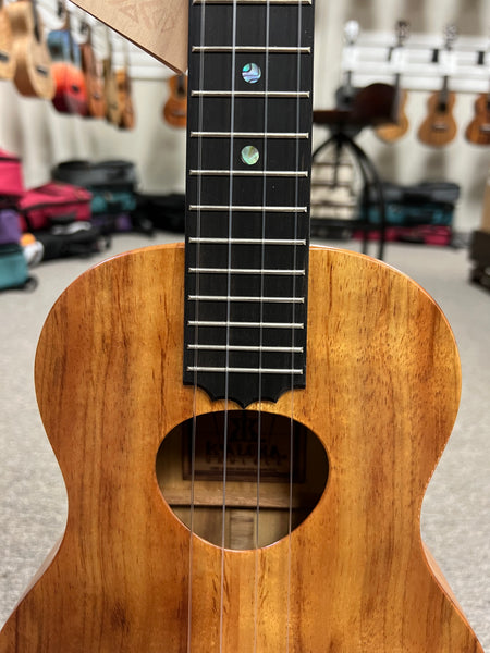 KoAloha KTM-10 Solid Koa Pikake Tenor Ukulele w/Case #3 - Made In Hawaii - Satin Finish