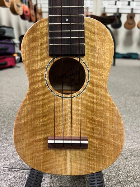 Millar MG-210L Solid Mango Soprano Long Neck Ukulele