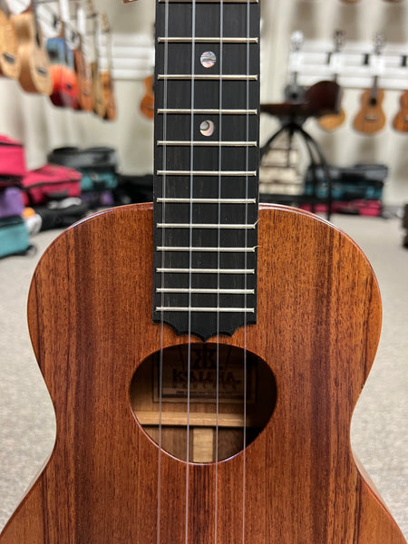 KoAloha KTM-10 Solid Koa Pikake Tenor Ukulele w/Case #4 - Made In Hawaii - Satin Finish