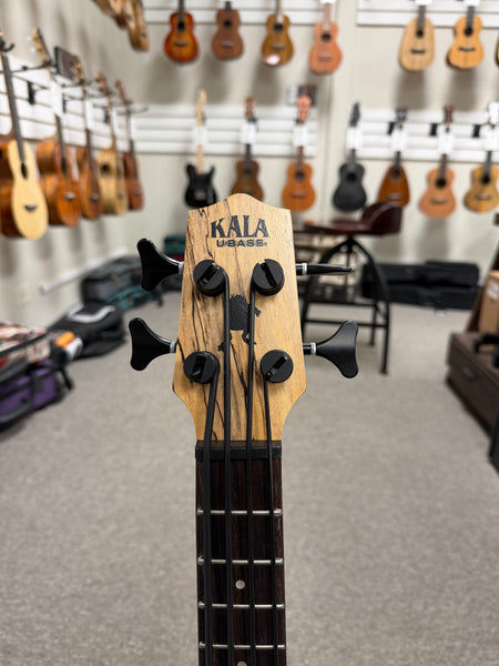 KALA Spalted Maple U-Bass w/Case -  Kala Ubass
