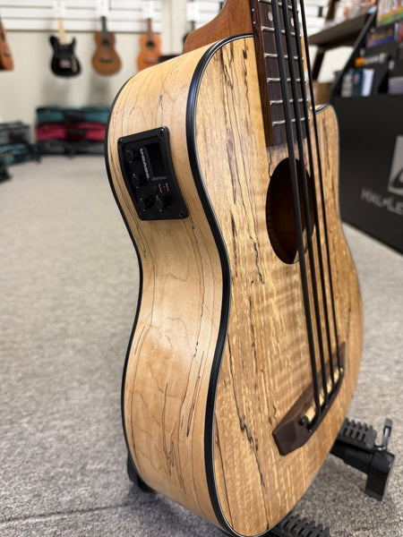 KALA Spalted Maple U-Bass w/Case -  Kala Ubass