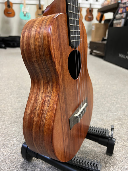 KoAloha KTM-10 Solid Koa Pikake Tenor Ukulele w/Case #4 - Made In Hawaii - Satin Finish