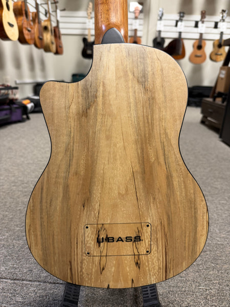 KALA Spalted Maple U-Bass w/Case -  Kala Ubass