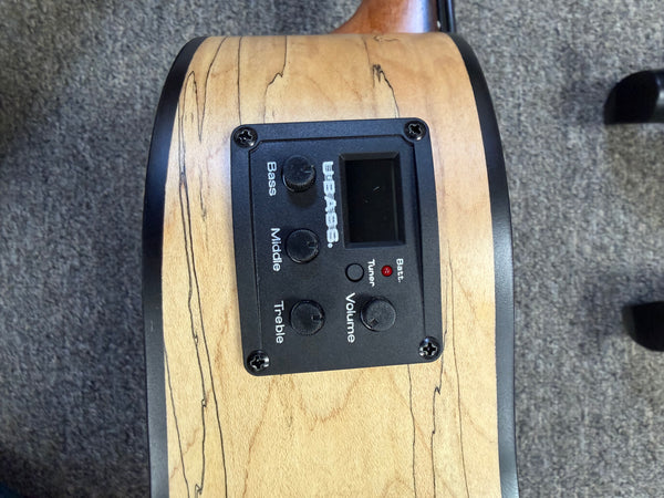 KALA Spalted Maple U-Bass w/Case -  Kala Ubass