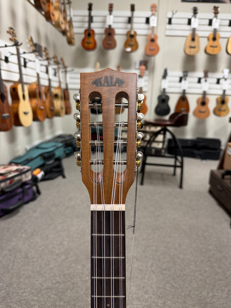 KALA KA-SCAC-B8 Solid Cedar Top/Acacia 8 String Baritone Ukulele
