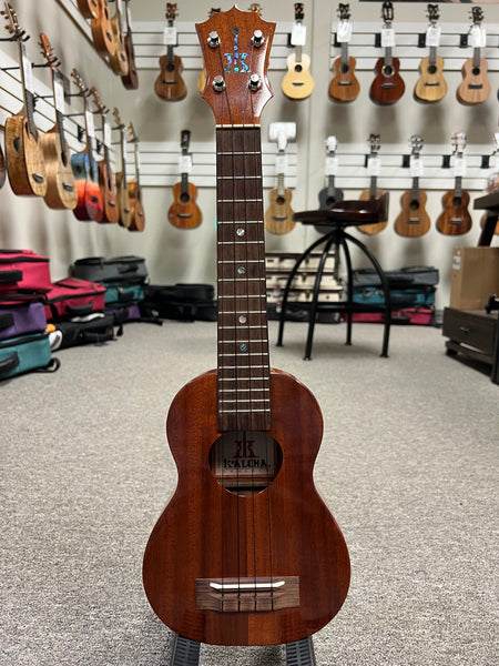 KoAloha KSM-02 Solid Koa Soprano Long Neck w/Case - Concert Scale - Pre Loved