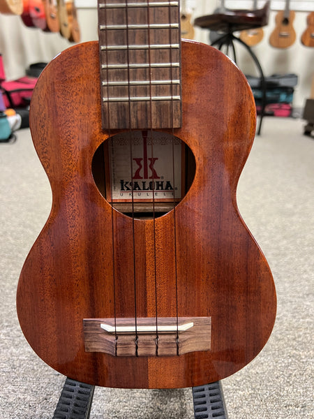 KoAloha KSM-02 Solid Koa Soprano Long Neck w/Case - Concert Scale - Pre Loved