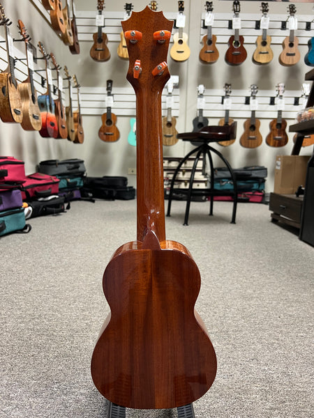 KoAloha KSM-02 Solid Koa Soprano Long Neck w/Case - Concert Scale - Pre Loved