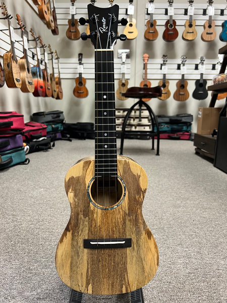 Romero Creations Solid Spalted Mango Concert Ukulele w/Case - Large Body