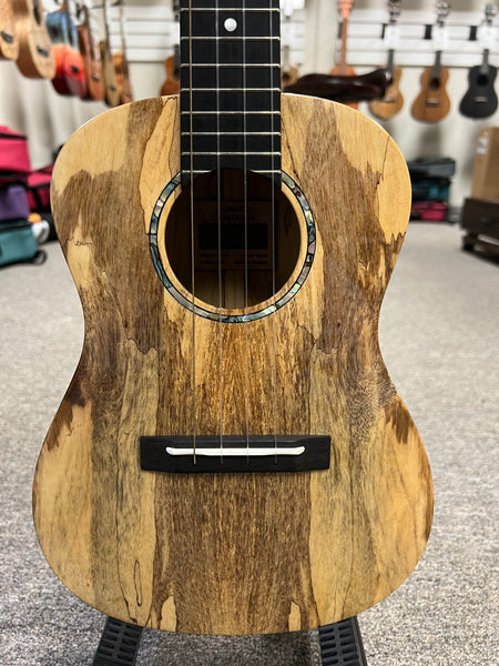 Romero Creations Solid Spalted Mango Concert Ukulele w/Case - Large Body