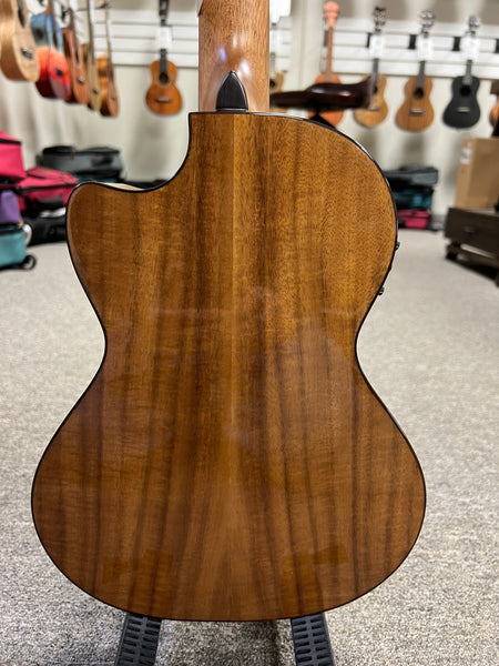 KALA KA-SCAC-T-CE Solid Cedar Top Acacia Tenor Electric Cutaway Ukulele