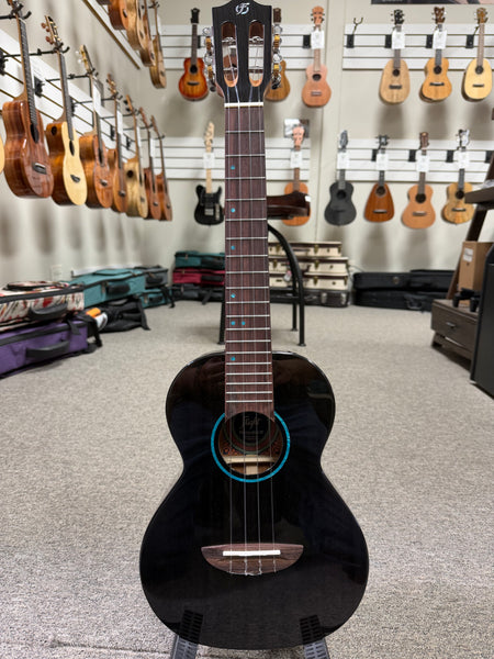 Flight TBK Iris Tinta Tenor Ukulele w/Case - Transparent Black