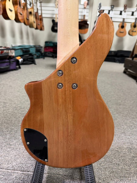 Tiny Boy Spalted Maple 4 String Solid Body Bass w/Case - TBJ-3400-NSM Short Scale Bass