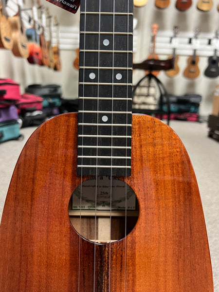 Kanile'a P1-T Solid Koa Pineapple Tenor Ukulele w/Case - Made in Hawaii