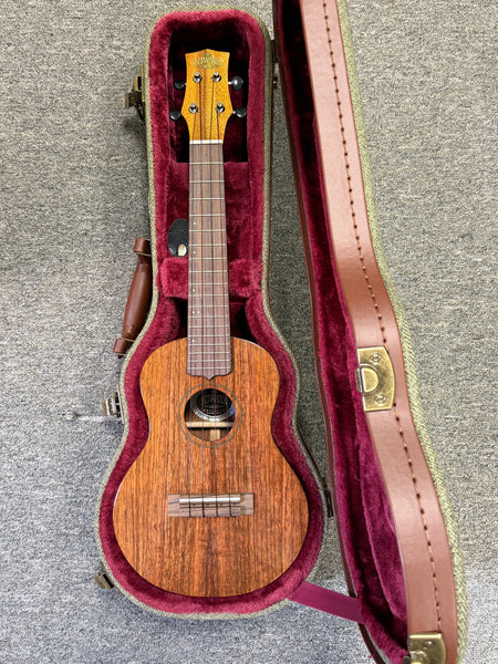 Kiwaya KPC-1K Solid Koa Concert Ukulele w/Case