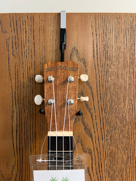 Ukulele Door/Cubicle Hanger - No Screws or Drilling Required - Portable Uke Hanger