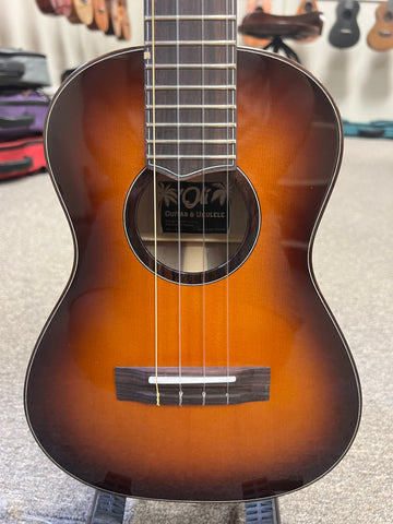 Oli L1-SP-TSWA-VB Solid Spruce/Waru Vintage Burst Tenor Ukulele w/Case