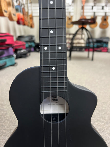 Holo Holo by Kanile'a ABS Molded Black Concert Ukulele - Travel Uke