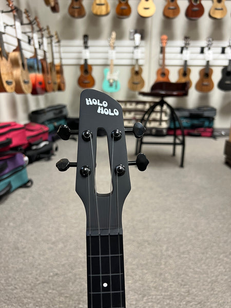 Holo Holo by Kanile'a ABS Molded Black Concert Ukulele - Travel Uke