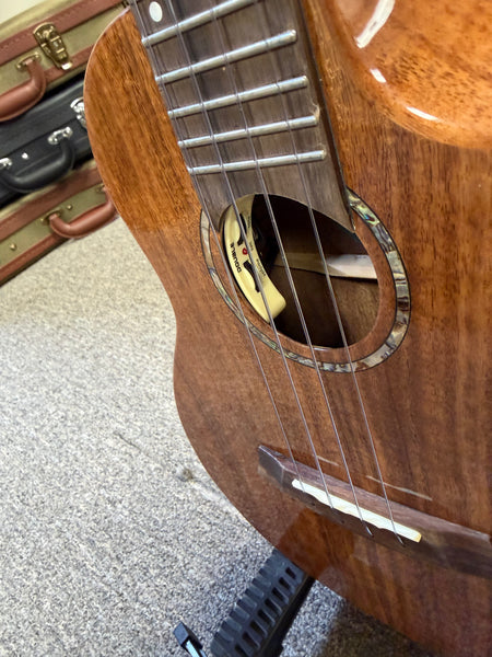 Flight Spirit Solid Acacia Electric Concert Ukulele w/Case #2 - Royal Series