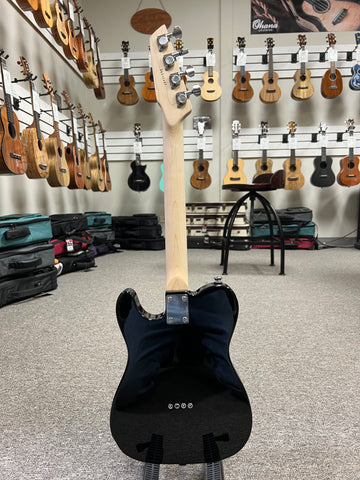 Risa Tenor TE Tele Style Black Steel String Electric Ukulele w Risa Tenor TE Tele Style Black Steel String Electric Ukulele w