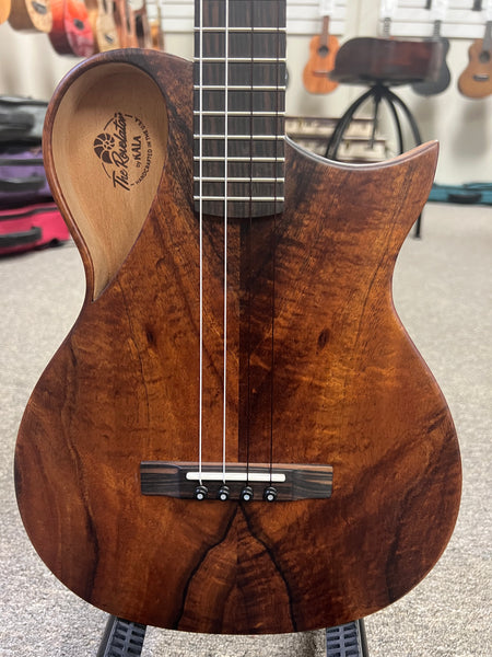 KALA Revelator Koa Electric Baritone Ukulele w/Case - Made In The U.S.A.