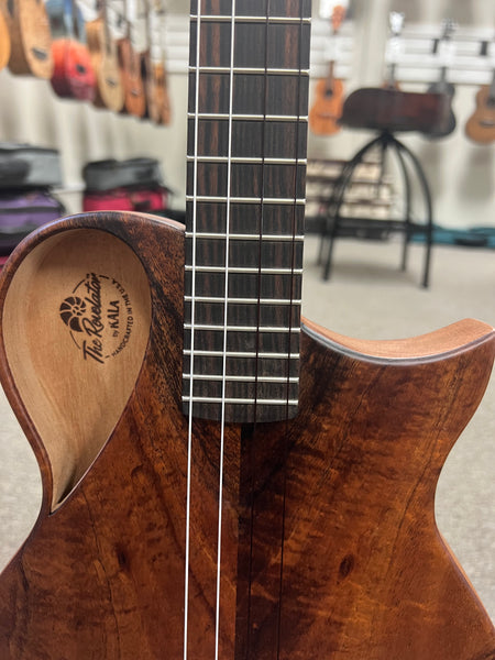 KALA Revelator Koa Electric Baritone Ukulele w/Case - Made In The U.S.A.