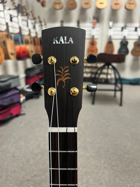 KALA Revelator Koa Electric Baritone Ukulele w/Case - Made In The U.S.A.