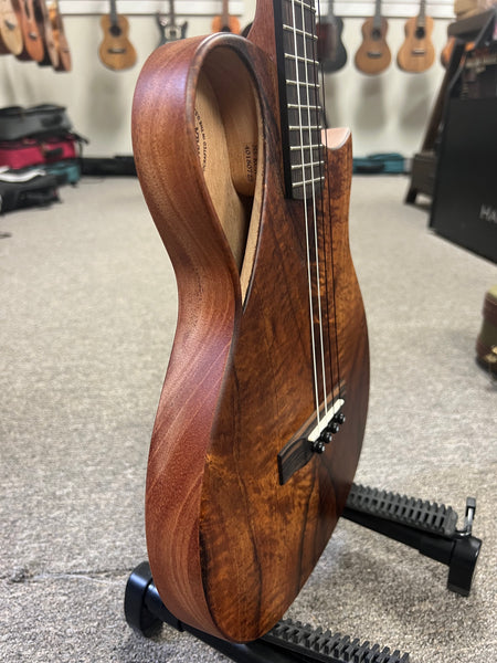 KALA Revelator Koa Electric Baritone Ukulele w/Case - Made In The U.S.A.