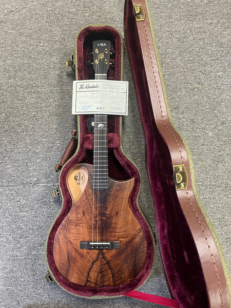 KALA Revelator Koa Electric Baritone Ukulele w/Case - Made In The U.S.A.