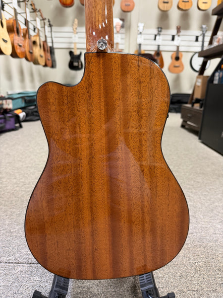 Lanikai MAS-CEB Solid Mahogany Electric Baritone Ukulele w/Case - Cutaway/Fishman Pickup