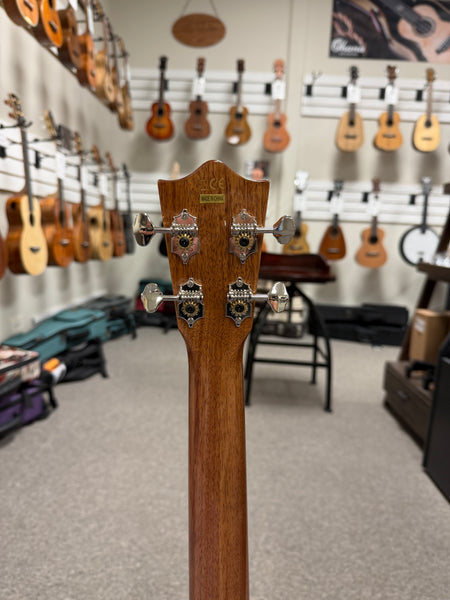 Lanikai MAS-CEB Solid Mahogany Electric Baritone Ukulele w/Case - Cutaway/Fishman Pickup