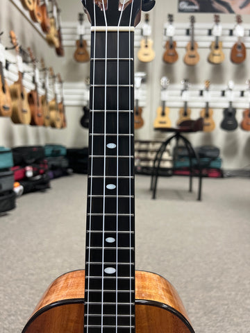 KALA KA-CT-SA-TG Solid Acacia Tenor Ukulele W/Case - Contour Series