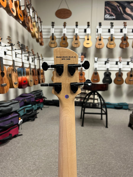 KALA Solid Body Pale Pink Electric U-Bass w/Case - UBASS-SB-LP