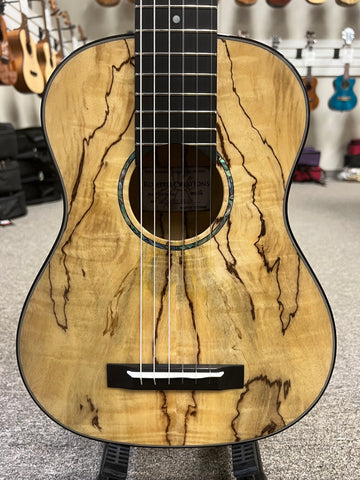 Romero Creations Solid Spalted Mango 6 String Nylon Baritone Ukulele/Guitarlele/Guitalele RC-B6-MG - Aloha City Ukes
