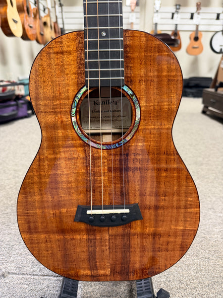 Kanile'a KPA-B Solid Koa Baritone Ukulele w/Case - Made in Hawaii