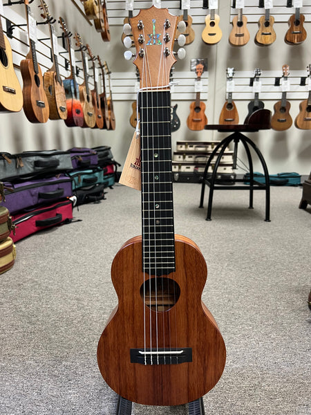 KoAloha KTM-10D6 Solid Koa Pikake 6 String Tenor Guitarlele/Guilele w/Case #1 - Made In Hawaii