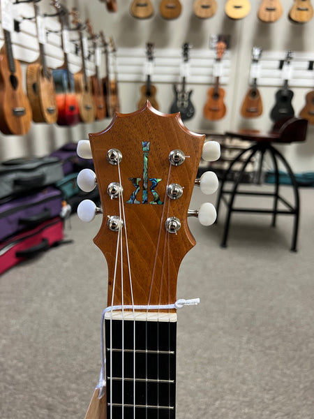 KoAloha KTM-10D6 Solid Koa Pikake 6 String Tenor Guitarlele/Guilele w/Case #1 - Made In Hawaii