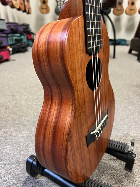 KoAloha KTM-10D6 Solid Koa Pikake 6 String Tenor Guitarlele/Guilele w/Case #1 - Made In Hawaii