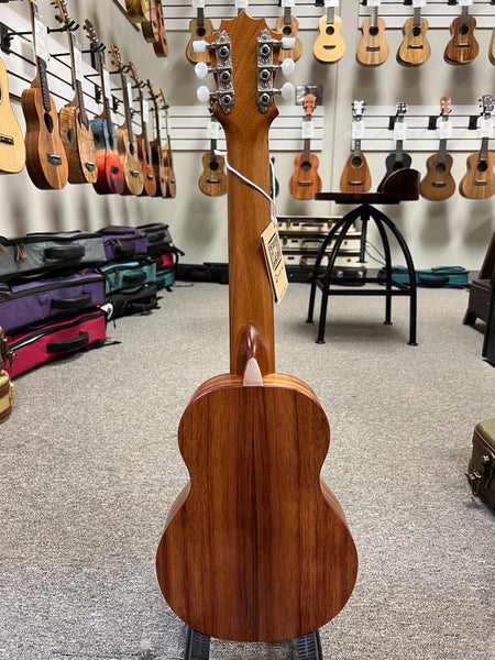 KoAloha KTM-10D6 Solid Koa Pikake 6 String Tenor Guitarlele/Guilele w/Case #1 - Made In Hawaii