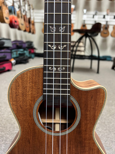 KALA KA-SA-TE-C Solid Acacia Electric Tenor Ukulele w/Cutaway