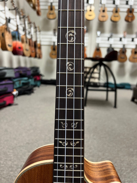 KALA KA-SA-TE-C Solid Acacia Electric Tenor Ukulele w/Cutaway