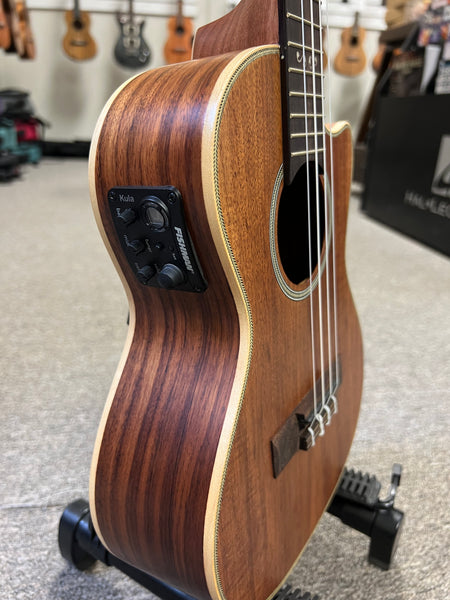 KALA KA-SA-TE-C Solid Acacia Electric Tenor Ukulele w/Cutaway