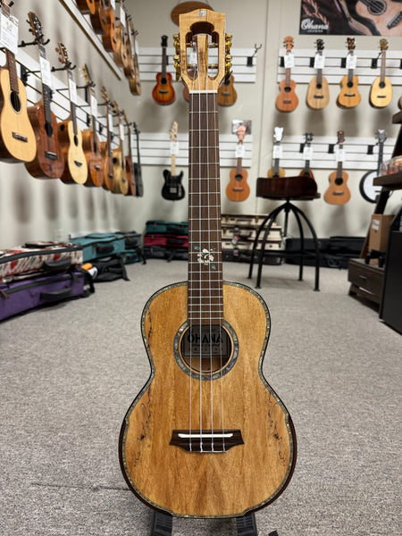 OHANA TK-450SMP Solid Spalted Maple Tenor Ukulele