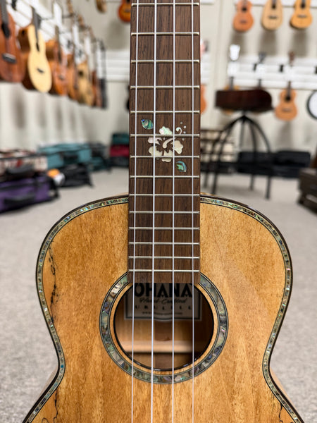 OHANA TK-450SMP Solid Spalted Maple Tenor Ukulele